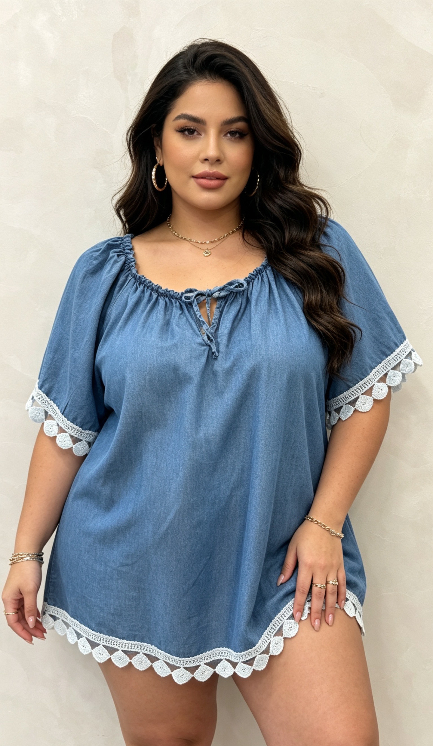 Grossista CURVY RONDE (Grande Taille/Over Size) - Blusa taglia grande