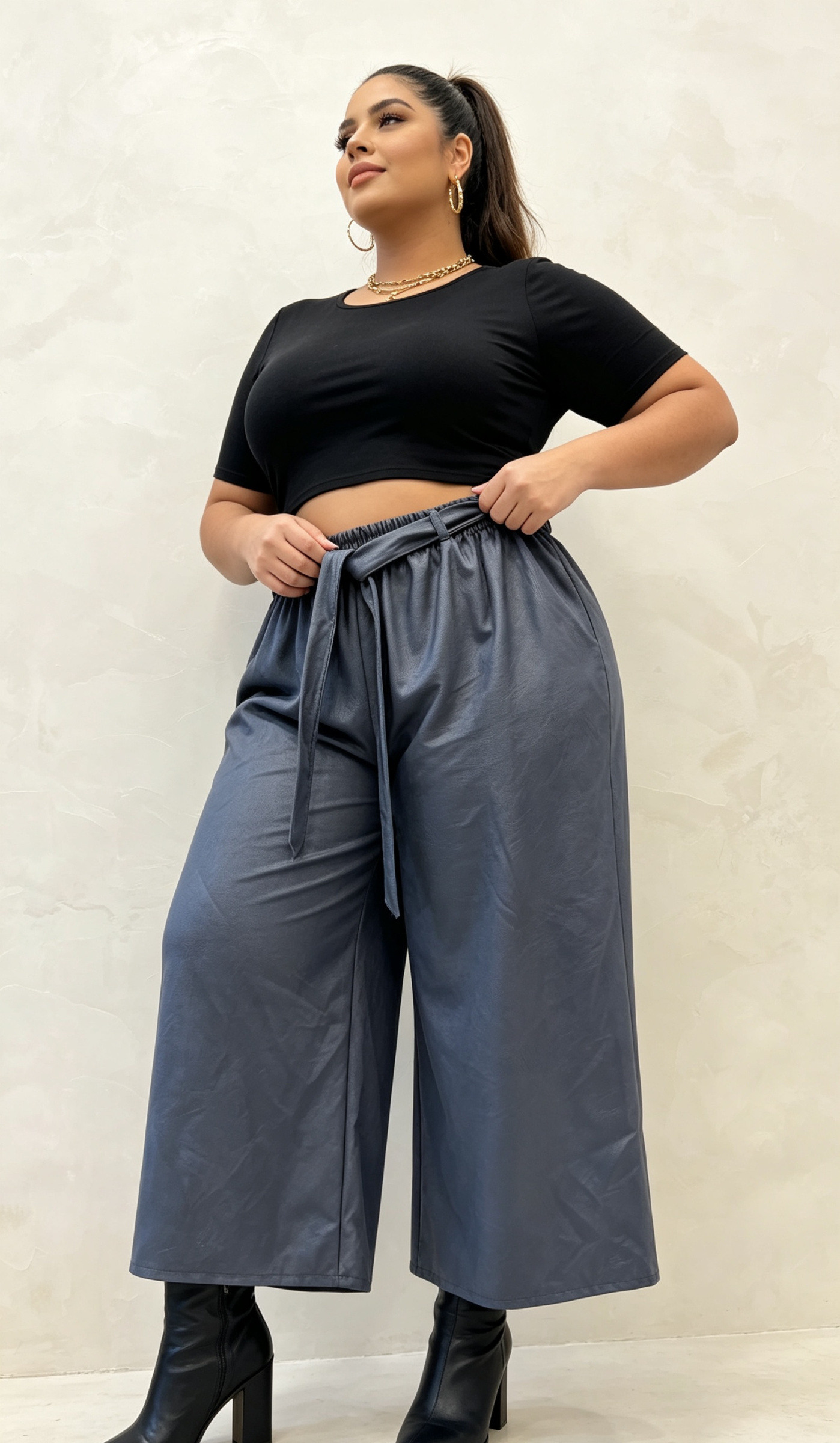 Wholesaler CURVY RONDE (Grande Taille/Over Size) - Plus size faux leather pants
