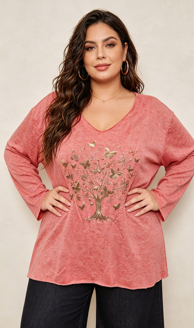 Grossista CURVY RONDE (Grande Taille/Over Size) - Top a maniche lunghe taglia grande Grossista CURVY RONDE (Grande Taille/Over Size) - Top a maniche lunghe taglia grande