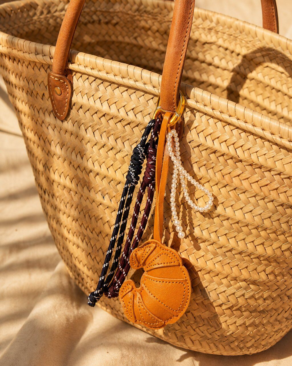 Großhändler D Bijoux - Glücksbringer Croissant Taschenanhänger