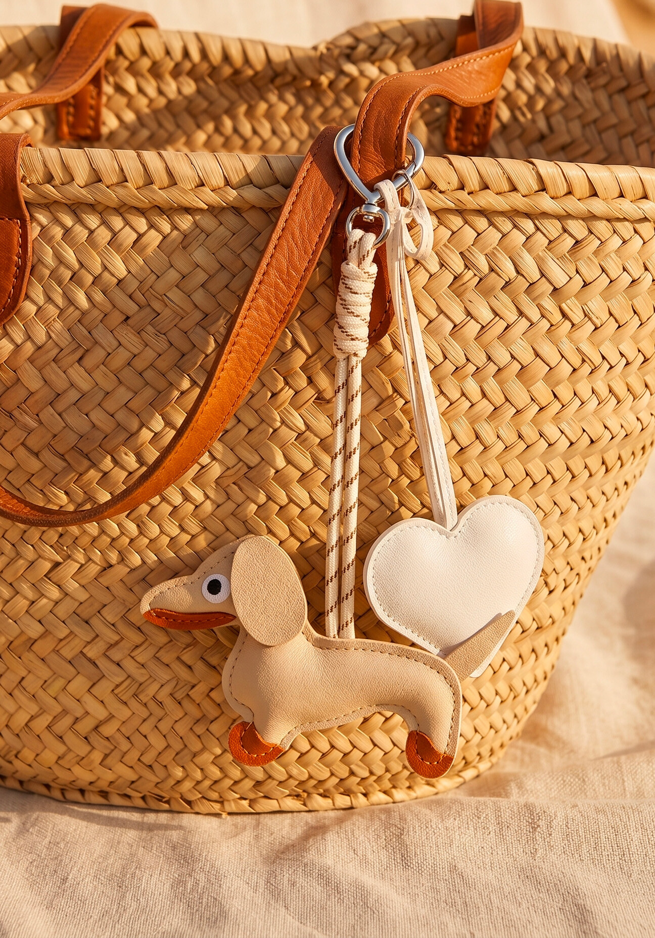 Mayorista D Bijoux - Llavero colgante para bolso con perro y corazón