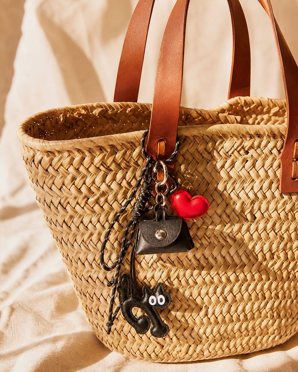 Mayorista D Bijoux - Llavero de bolso amuleto gato negro