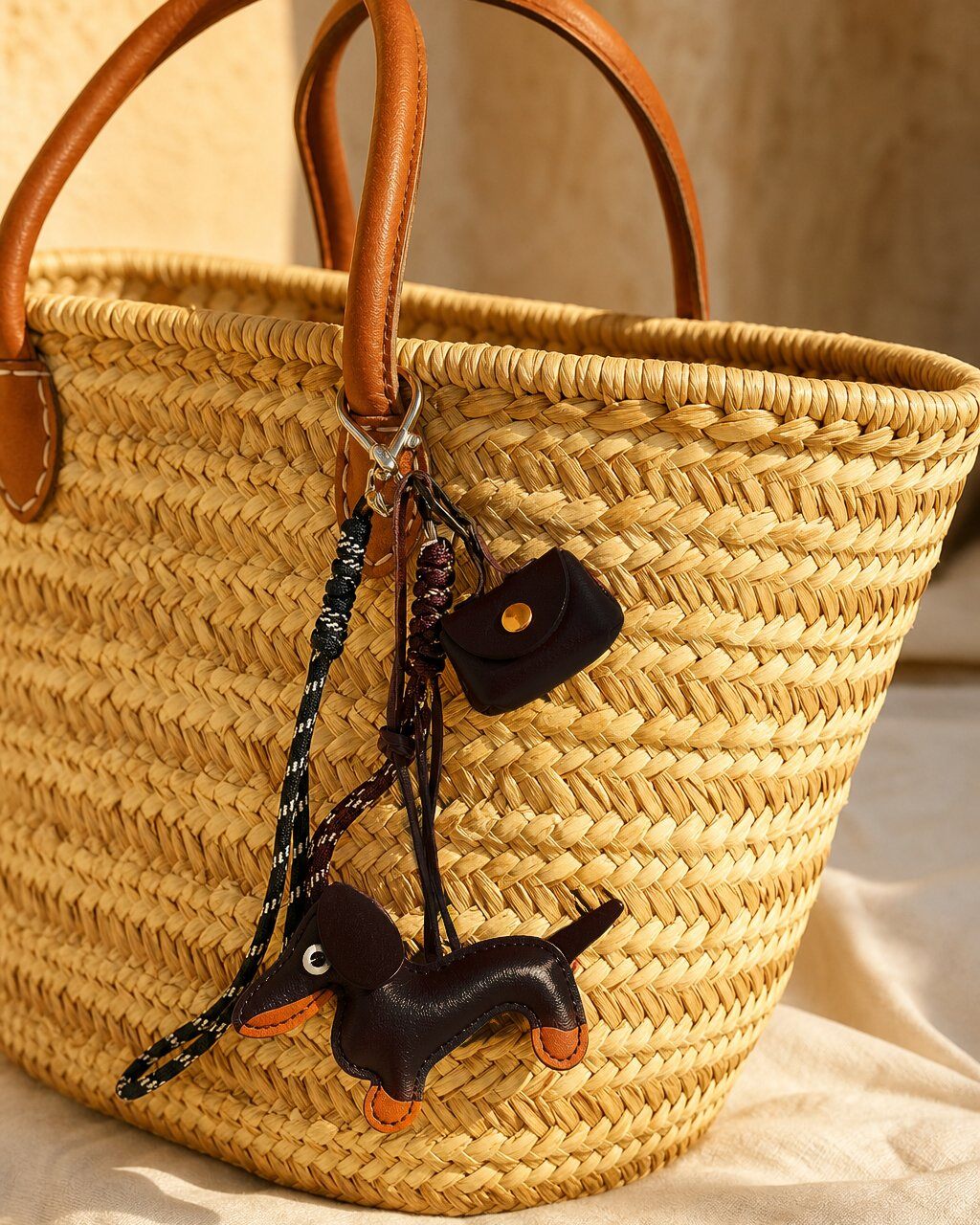 Mayorista D Bijoux - Llavero de bolso amuleto perro negro