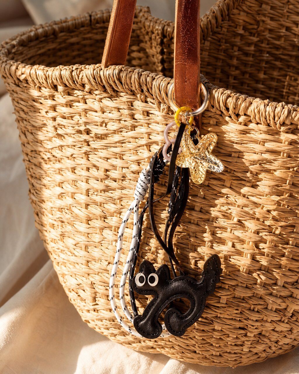 Mayorista D Bijoux - Llavero amuleto de gato negro para bolso