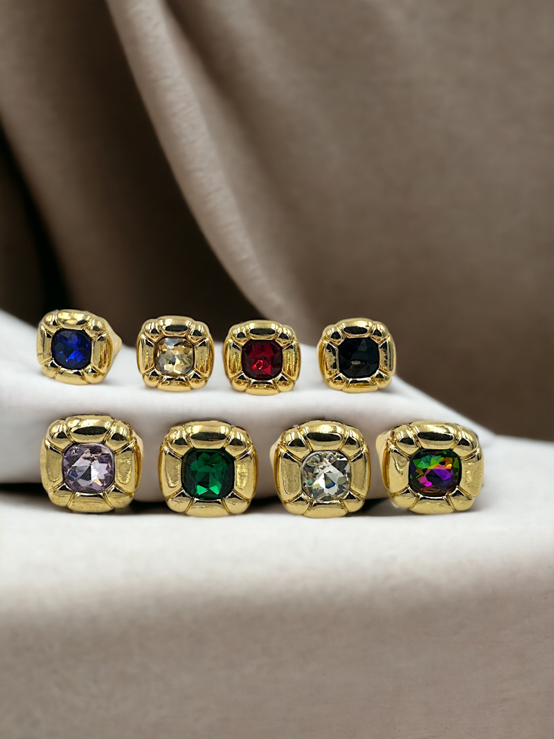 Wholesaler D Bijoux - Metal ring with rhinestones