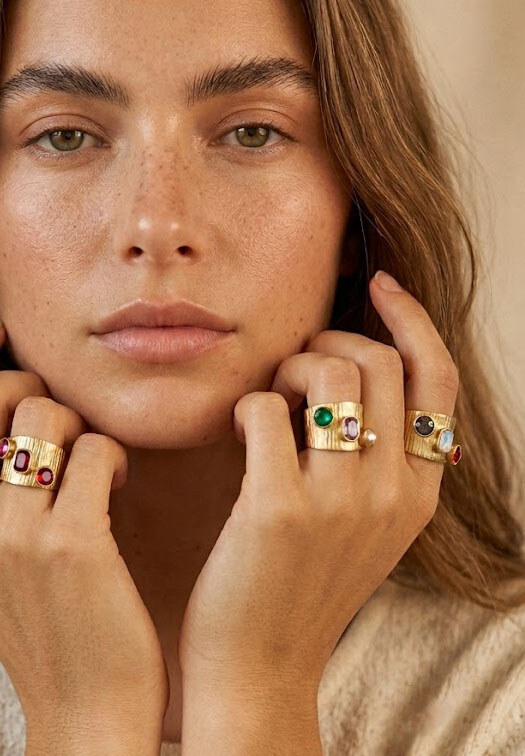 Großhändler D Bijoux - Satz von 4 Ringen