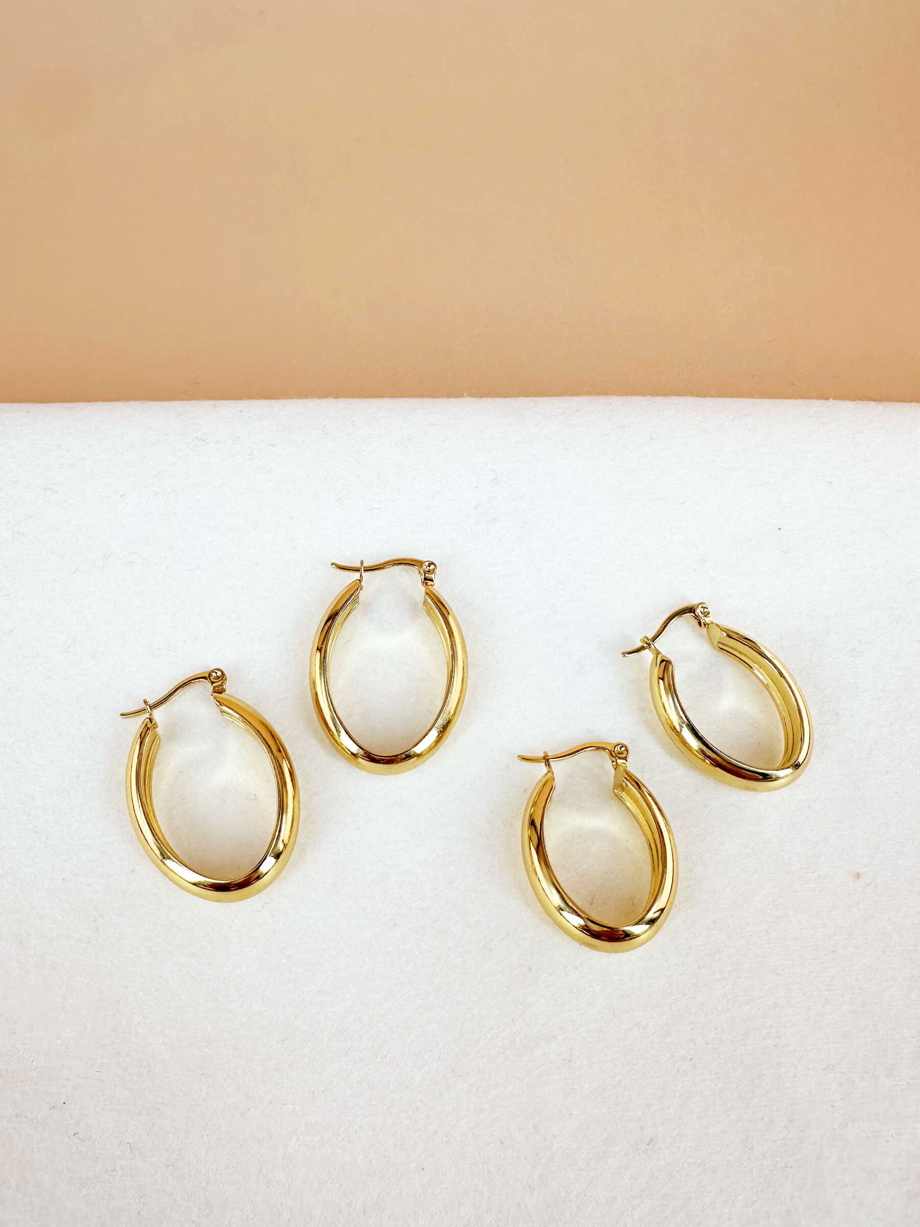 Wholesaler D Bijoux - stainless steel creole earrings