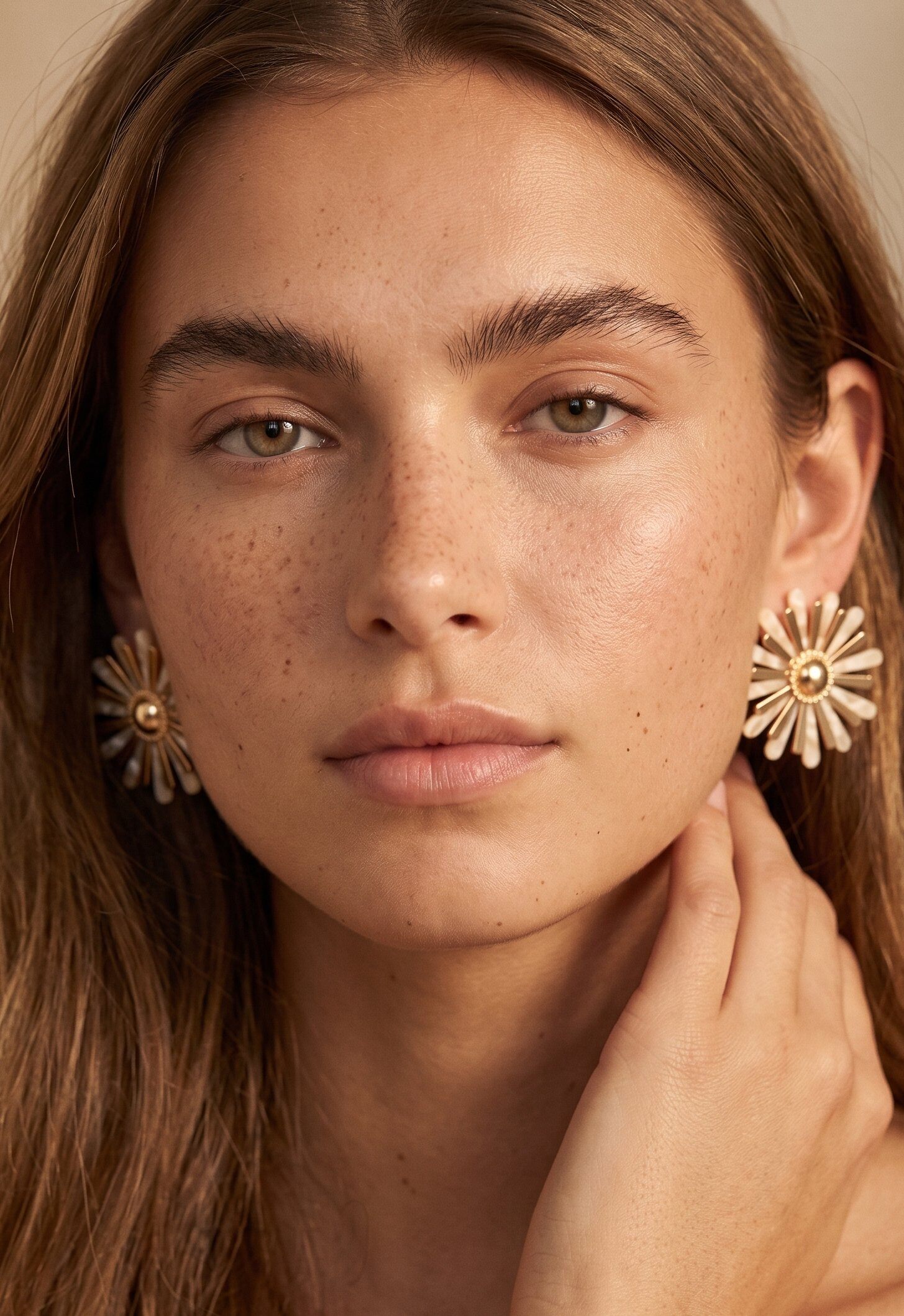Wholesaler D Bijoux - Multicolored metal flower earrings