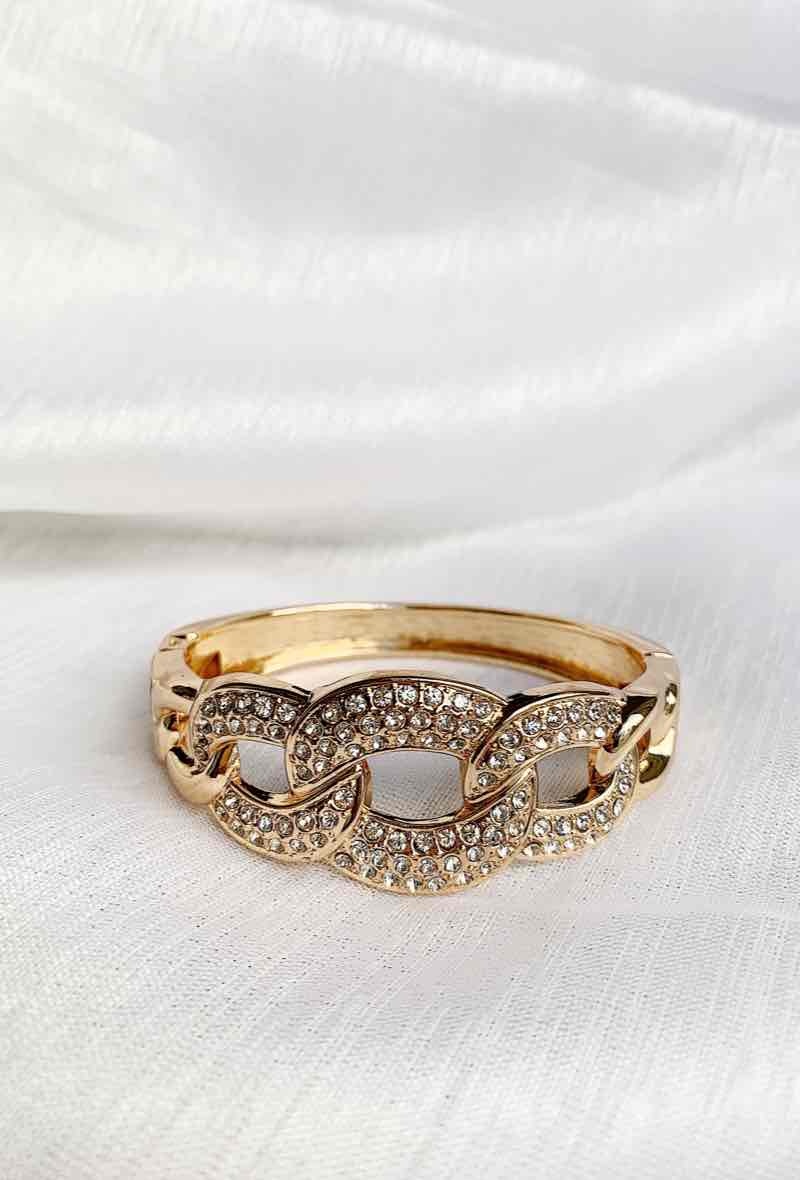 Wholesaler D Bijoux - Metal strass bracelet