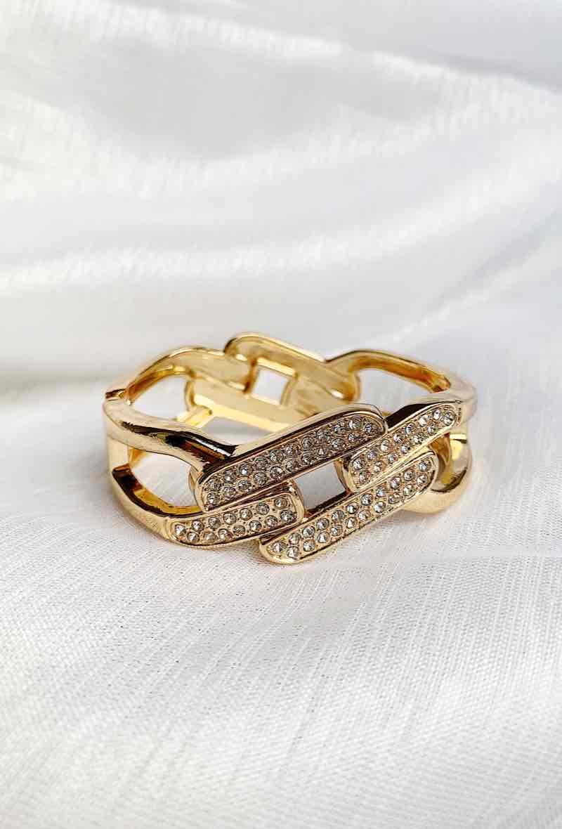 Wholesaler D Bijoux - Metal strass bracelet