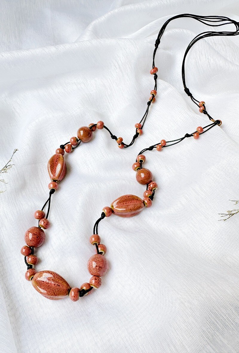 Grossiste D Bijoux - Collier sautoir céramique