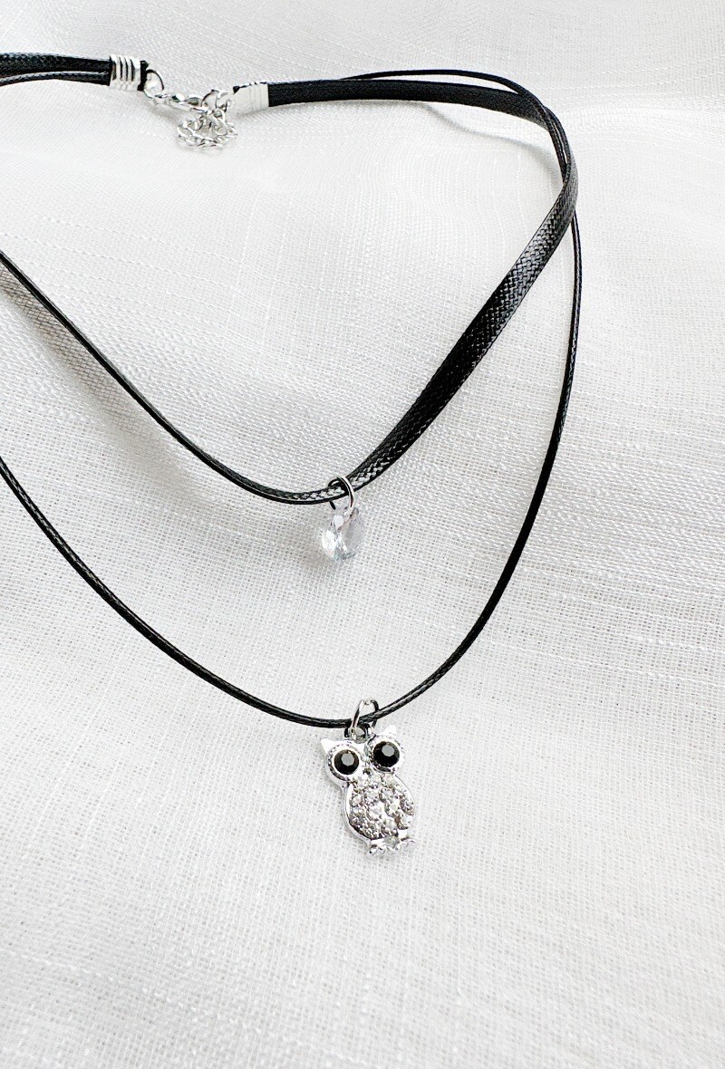 Grossiste D Bijoux - Collier ras de cou pendentif hibou