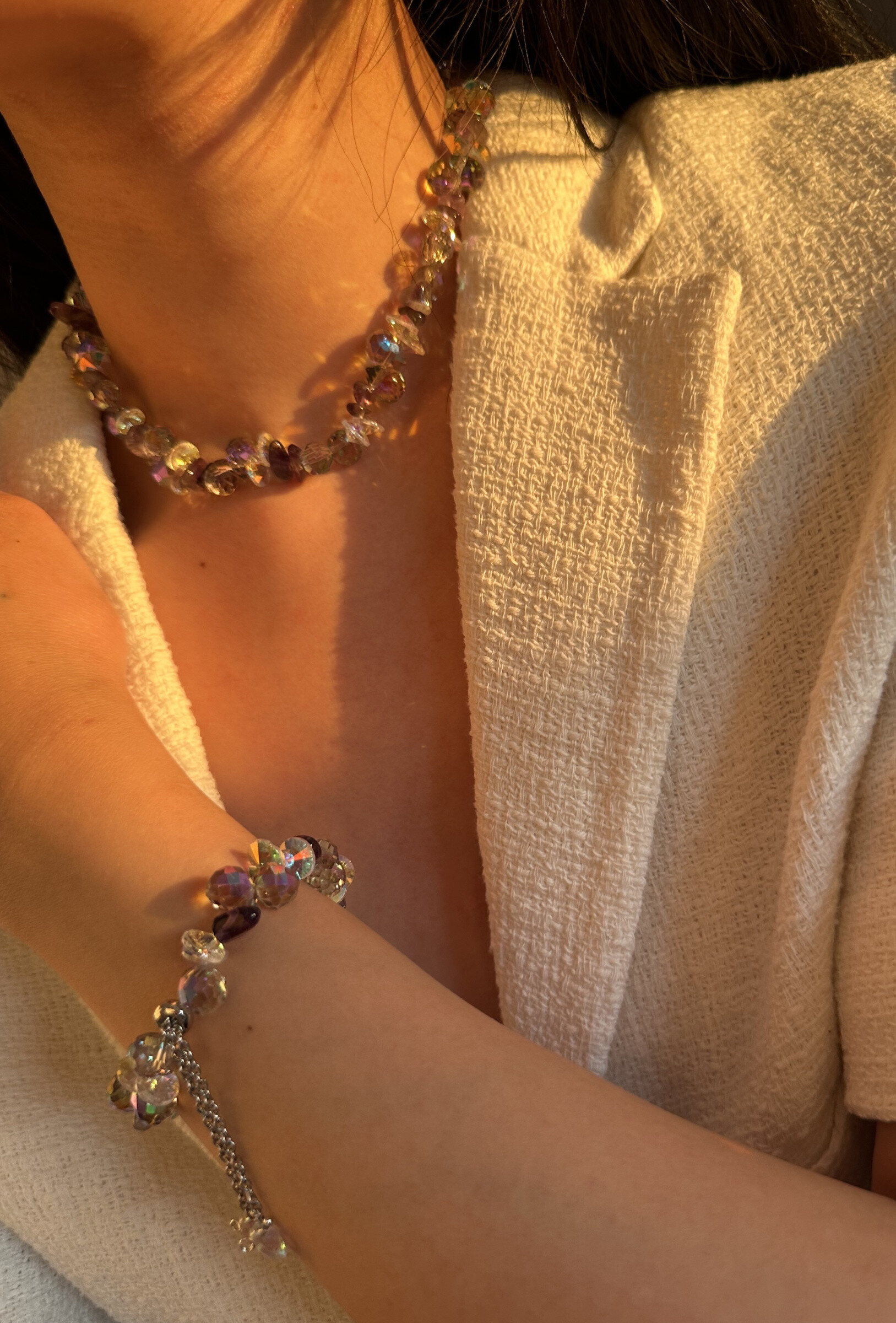 Grossiste D Bijoux - Collier en perle de cristal