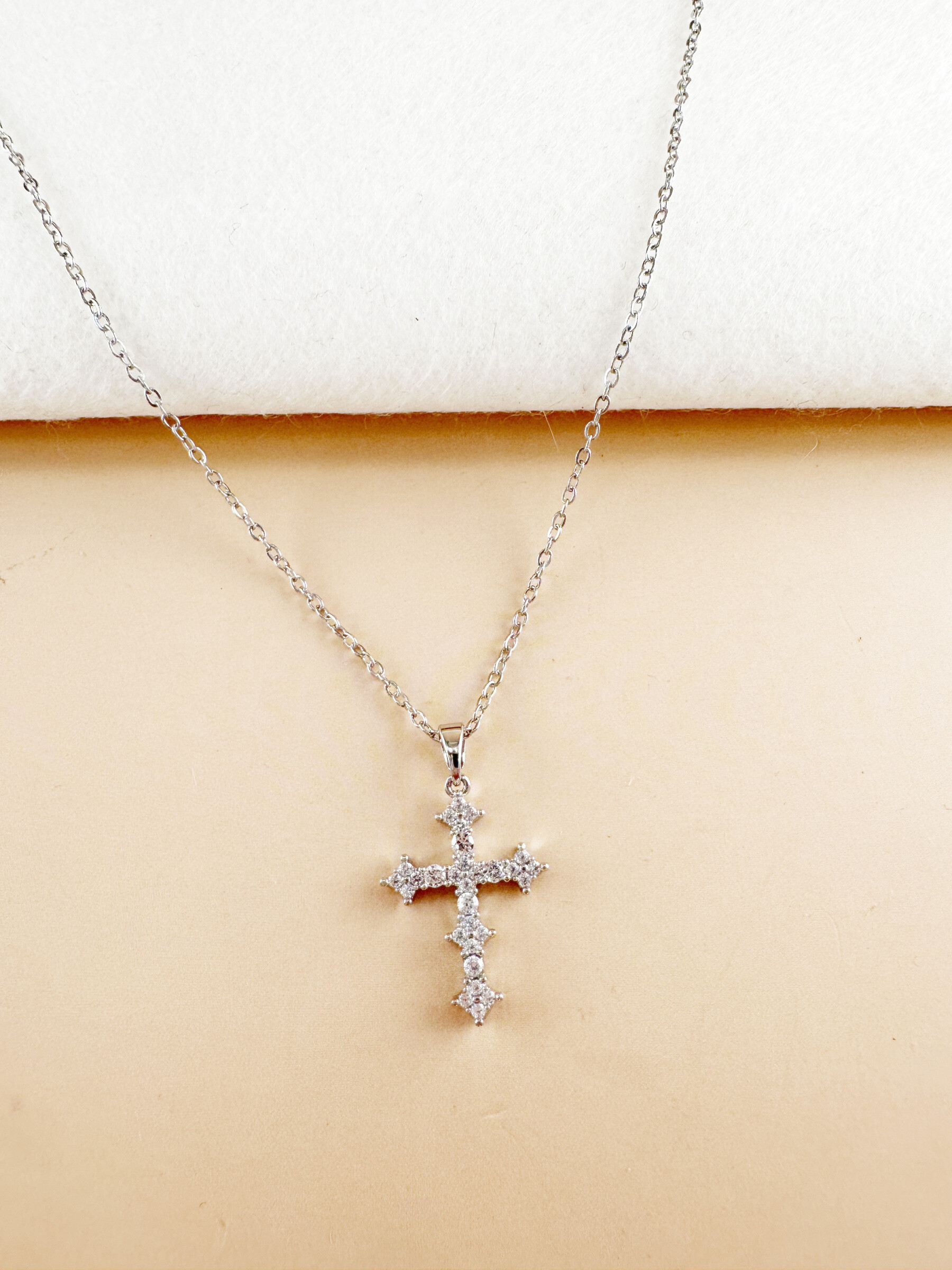 Grossista D Bijoux - Collana di strass in acciaio inossidabile