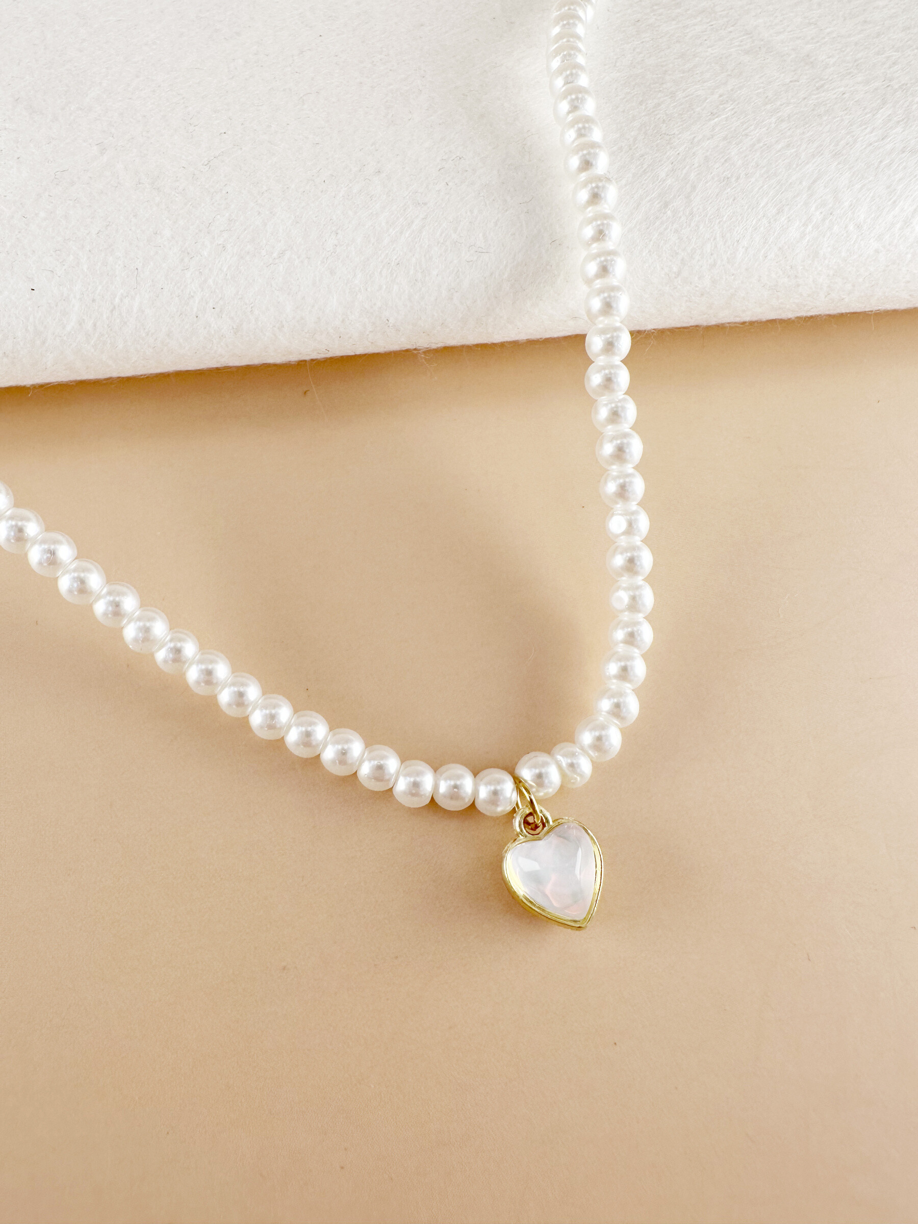 Wholesaler D Bijoux - Stainless steel double face heart pendant bead necklace