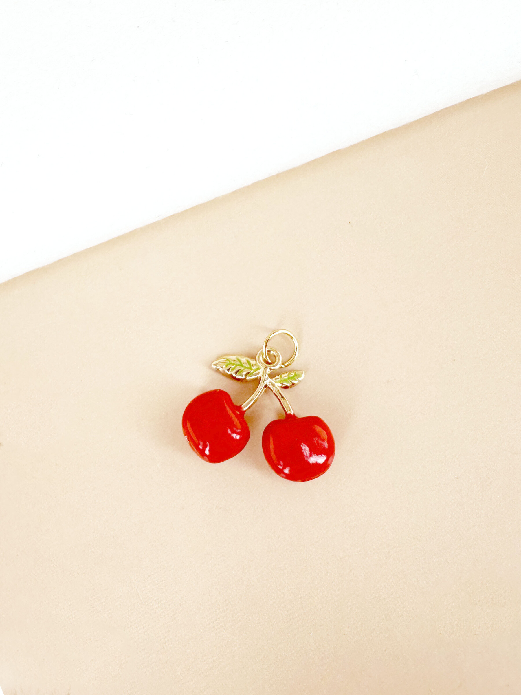 Grossiste D Bijoux - Charms breloque Cerise