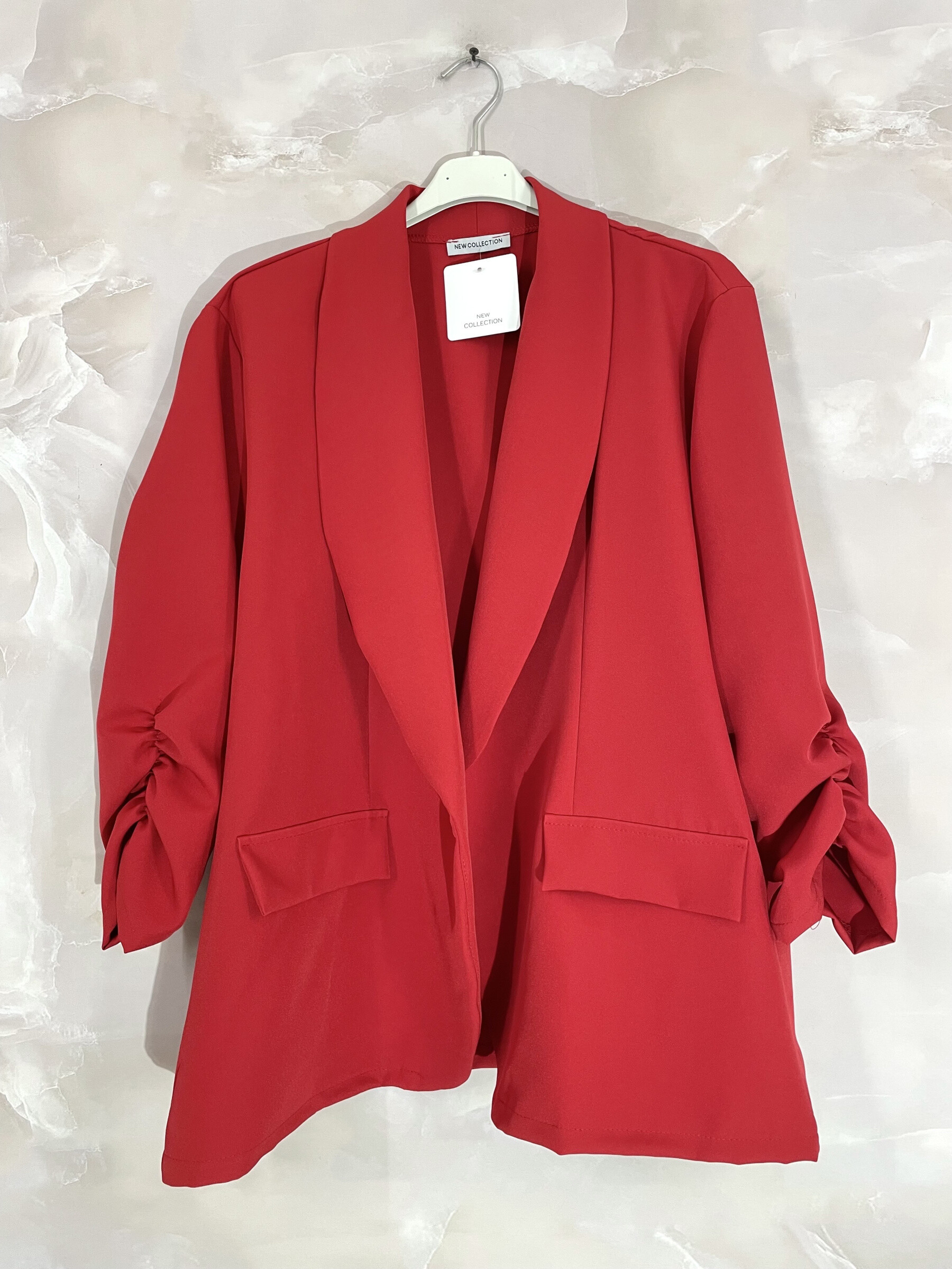 Mayorista D&L CREATION - Chaqueta uni blazer con mangas enrolladas Falsas T38 a bolsas T52