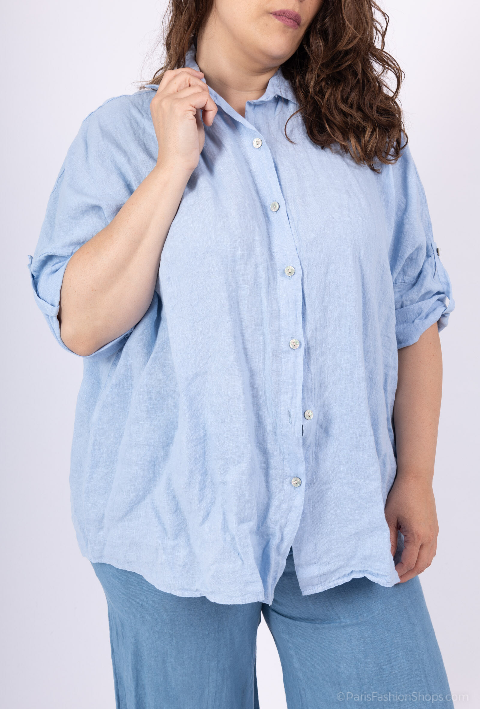 Mayorista D&L CREATION - United Linen Botoned Shirt T40 en T58