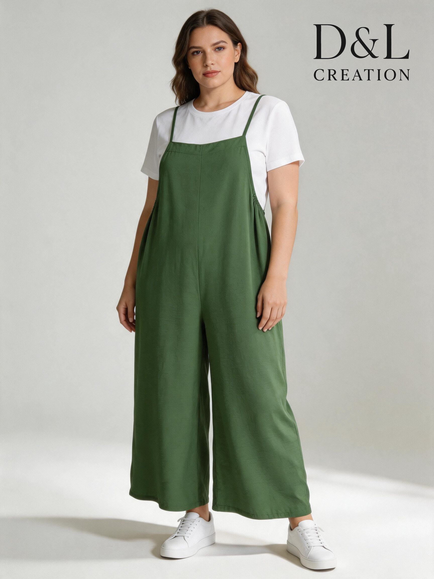 Großhändler D&L CREATION - Overall mit T-Shirt Größen T38 bis T48