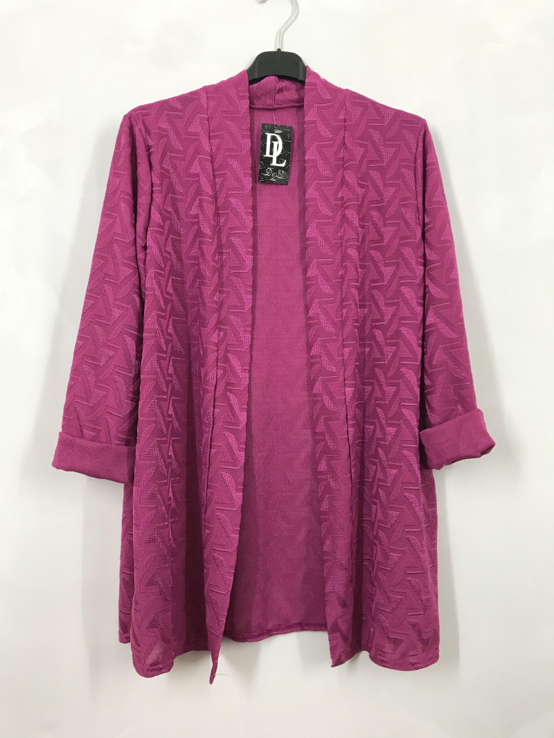 Großhändler D&L CREATION - Weste mit Kragen und gemustertem Stoff