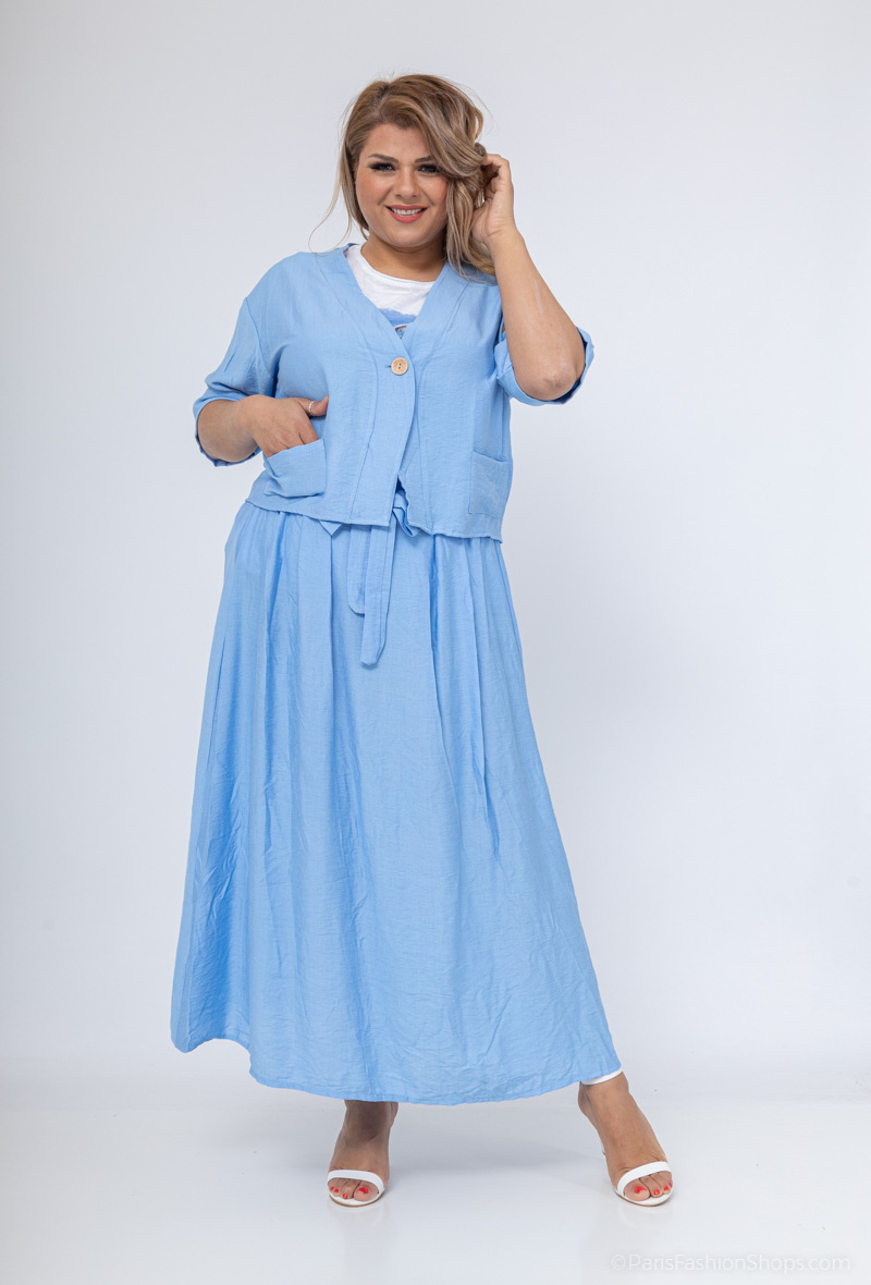 Grossiste D&L CREATION - Gilet court à manches courtes avec poches