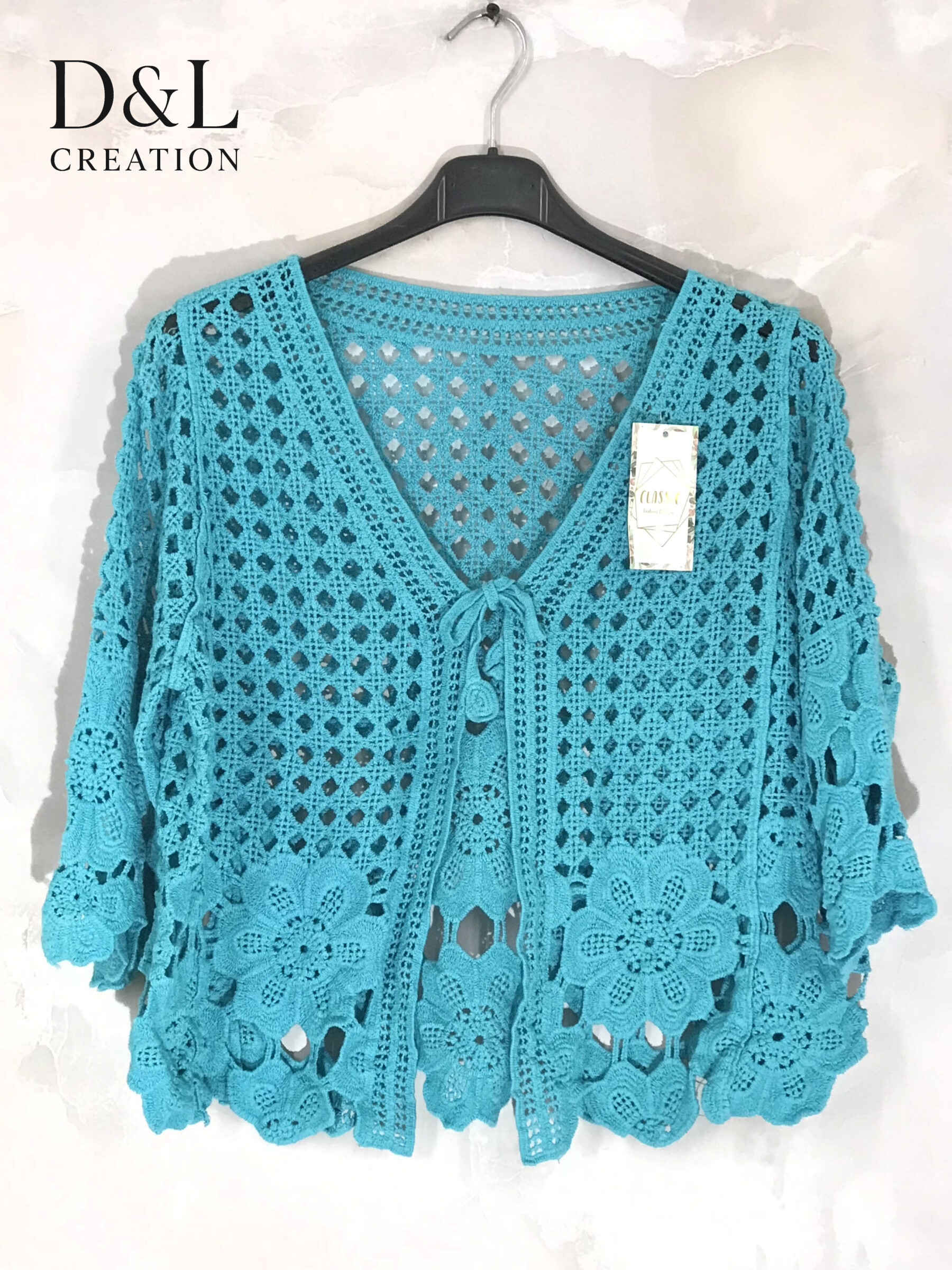 Grossiste D&L CREATION - Gilet en crochet T36 à T44
