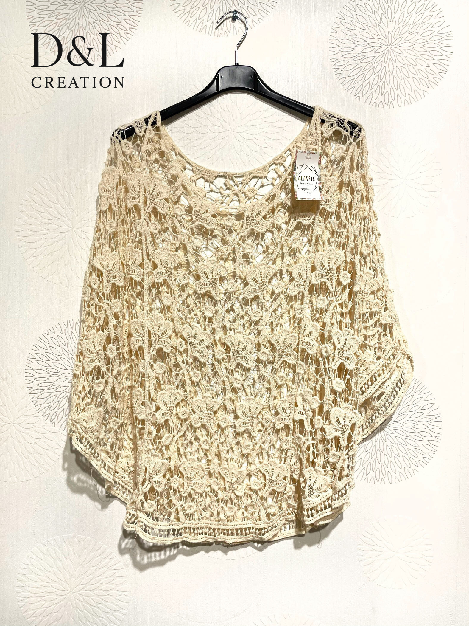 Großhändler D&L CREATION - Poncho -Weste in T40 United Lace bei T52
