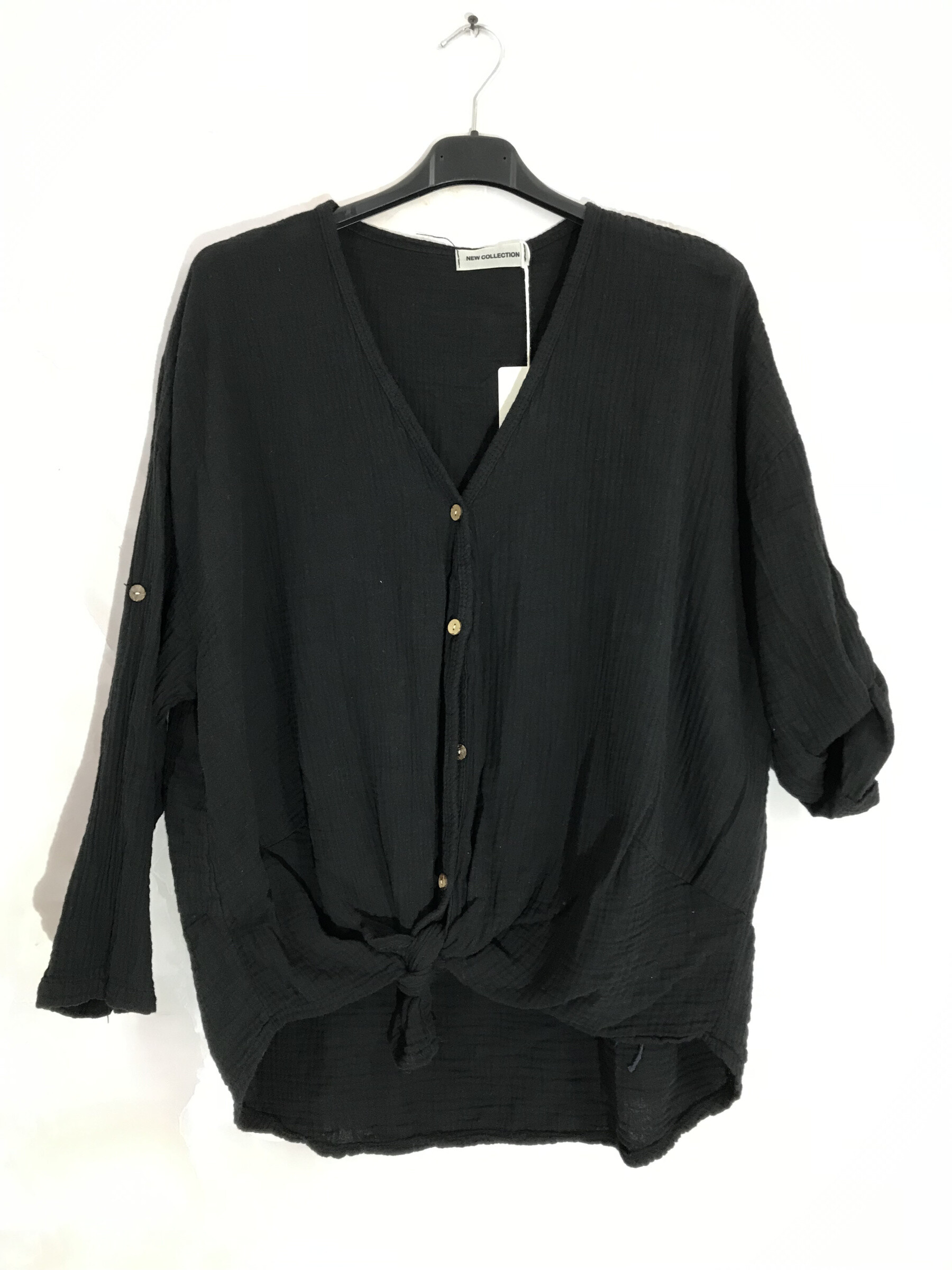 Wholesaler D&L CREATION - Cotton double gauze buttoned vest