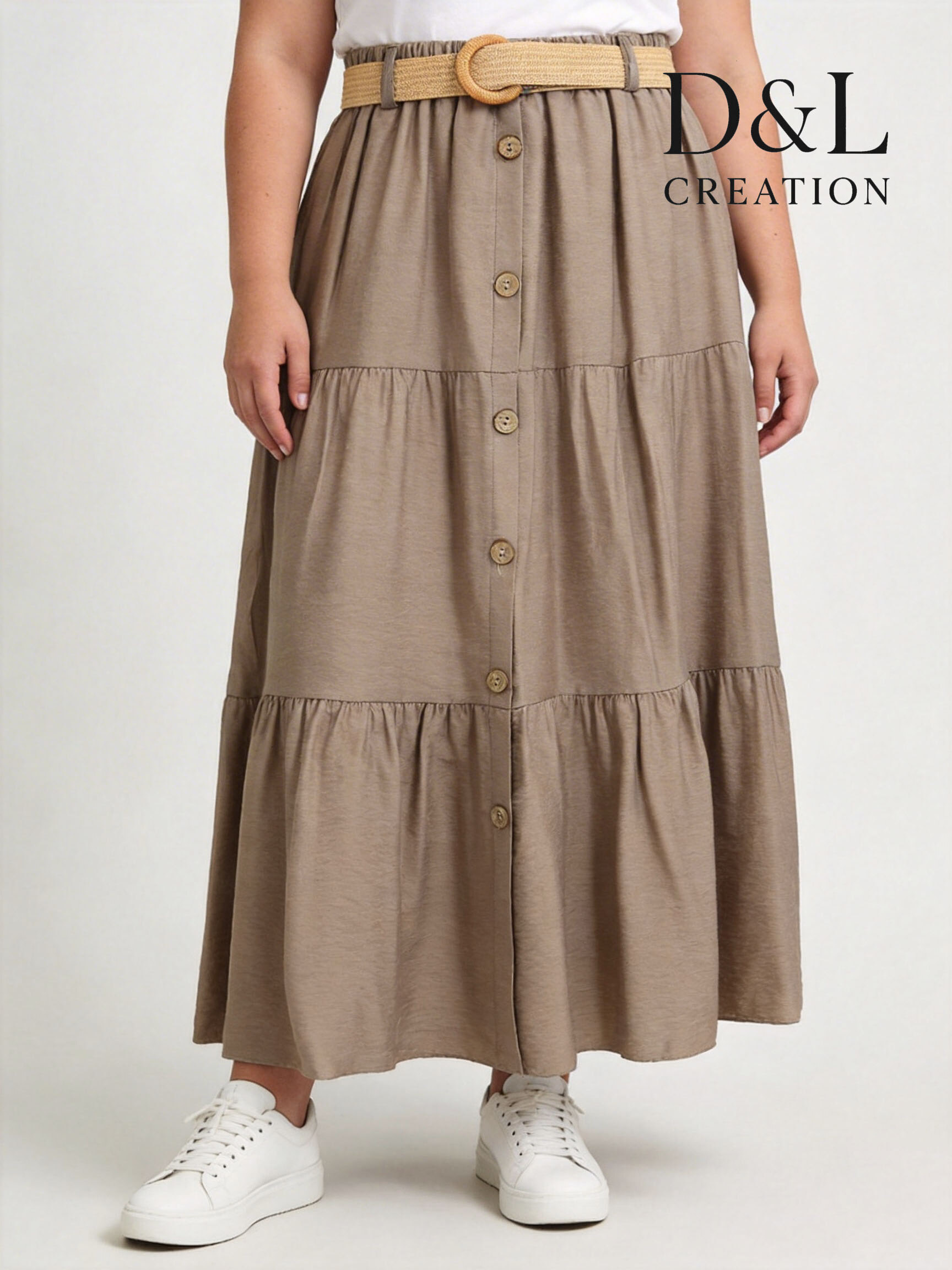Großhändler D&L CREATION - Böhmischer Rock mit Zierknöpfen Größen 38 bis 48