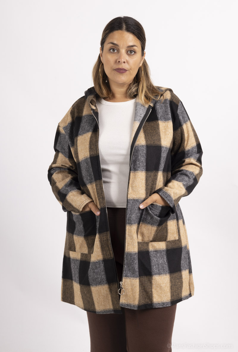 Grossiste D&L Creation - Manteau imprimé avec fermeture éclair