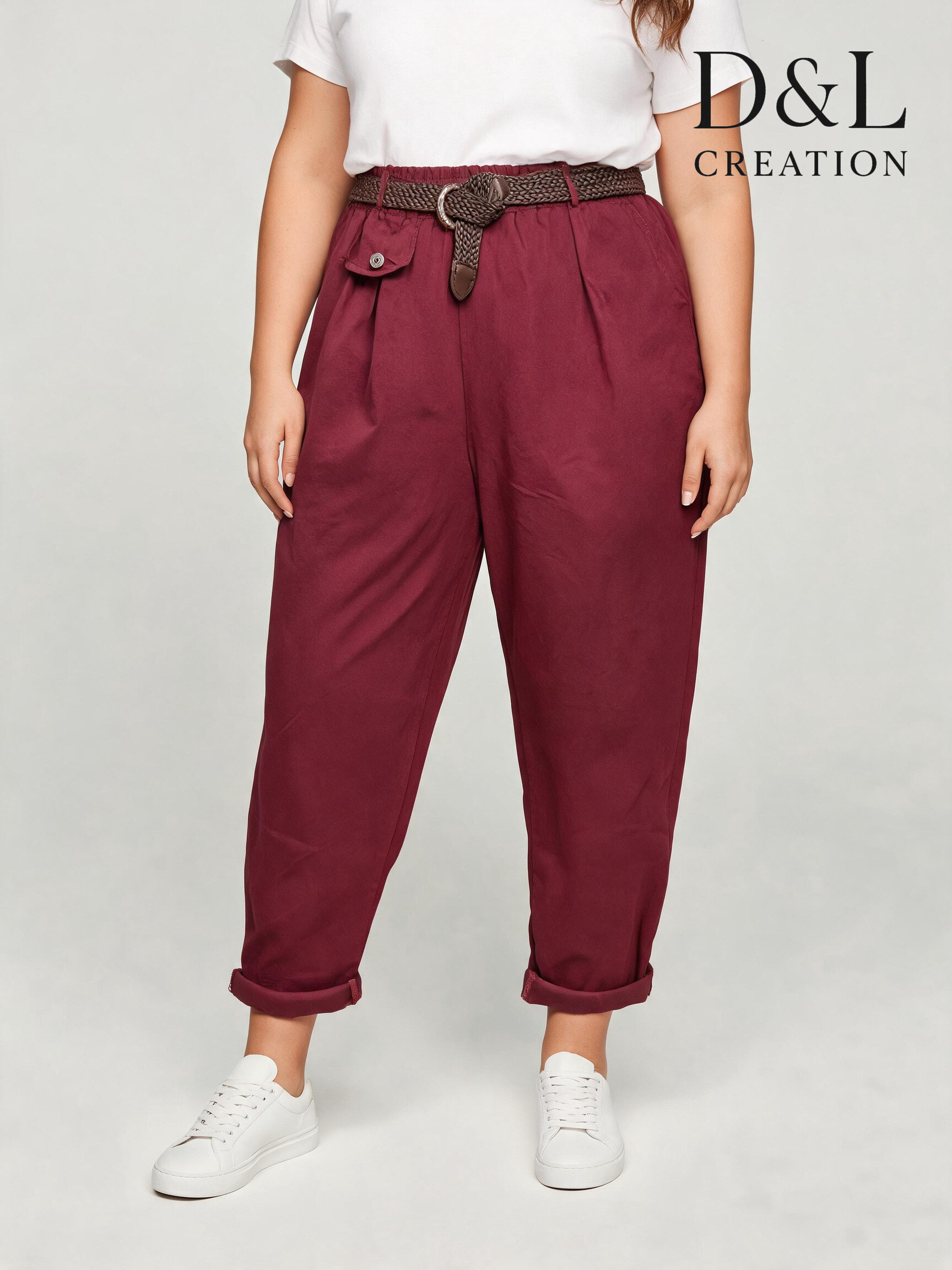 Wholesaler D&L CREATION - Cotton balloon fit trousers sizes 38 to 50