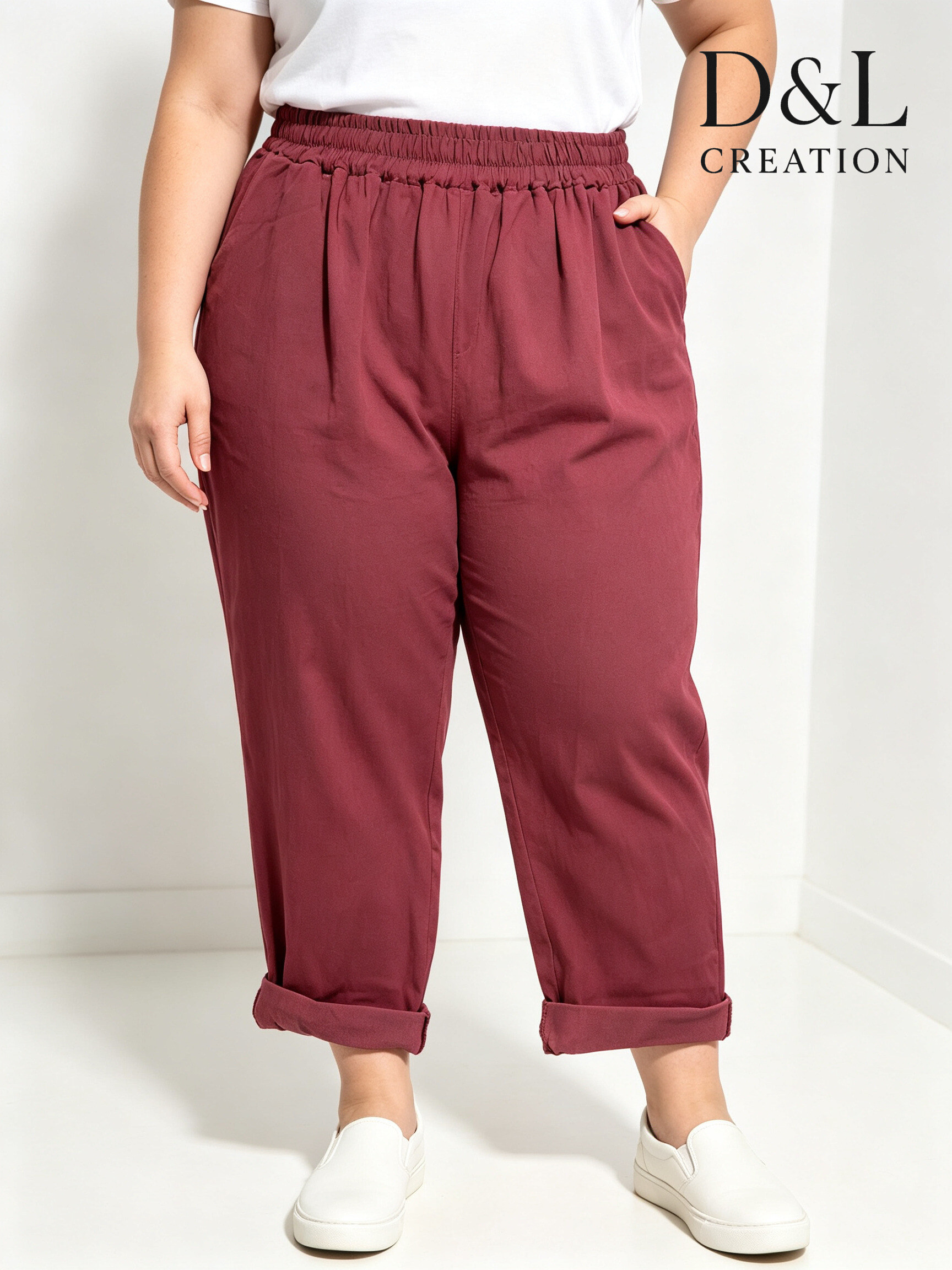 Mayorista D&L CREATION - Pantalón mágico de talla grande con extra elasticidad y bolsillos T40 a T56