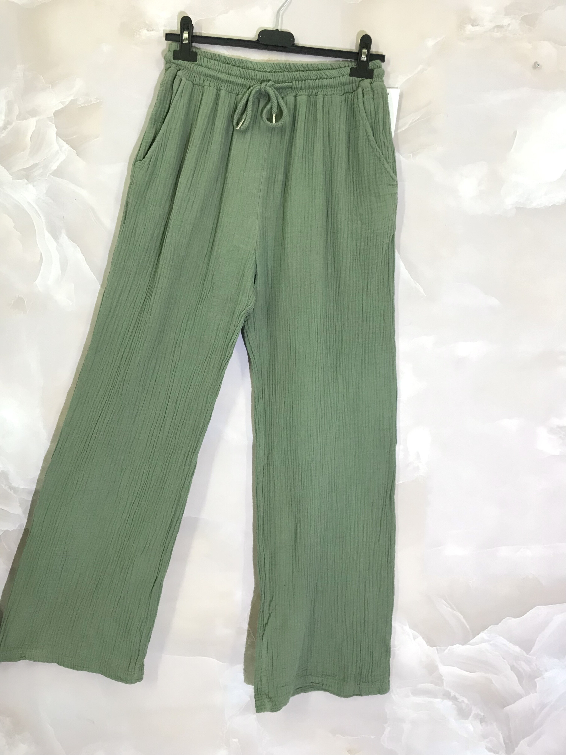 Wholesaler D&L Creation - Cotton double gauze pants