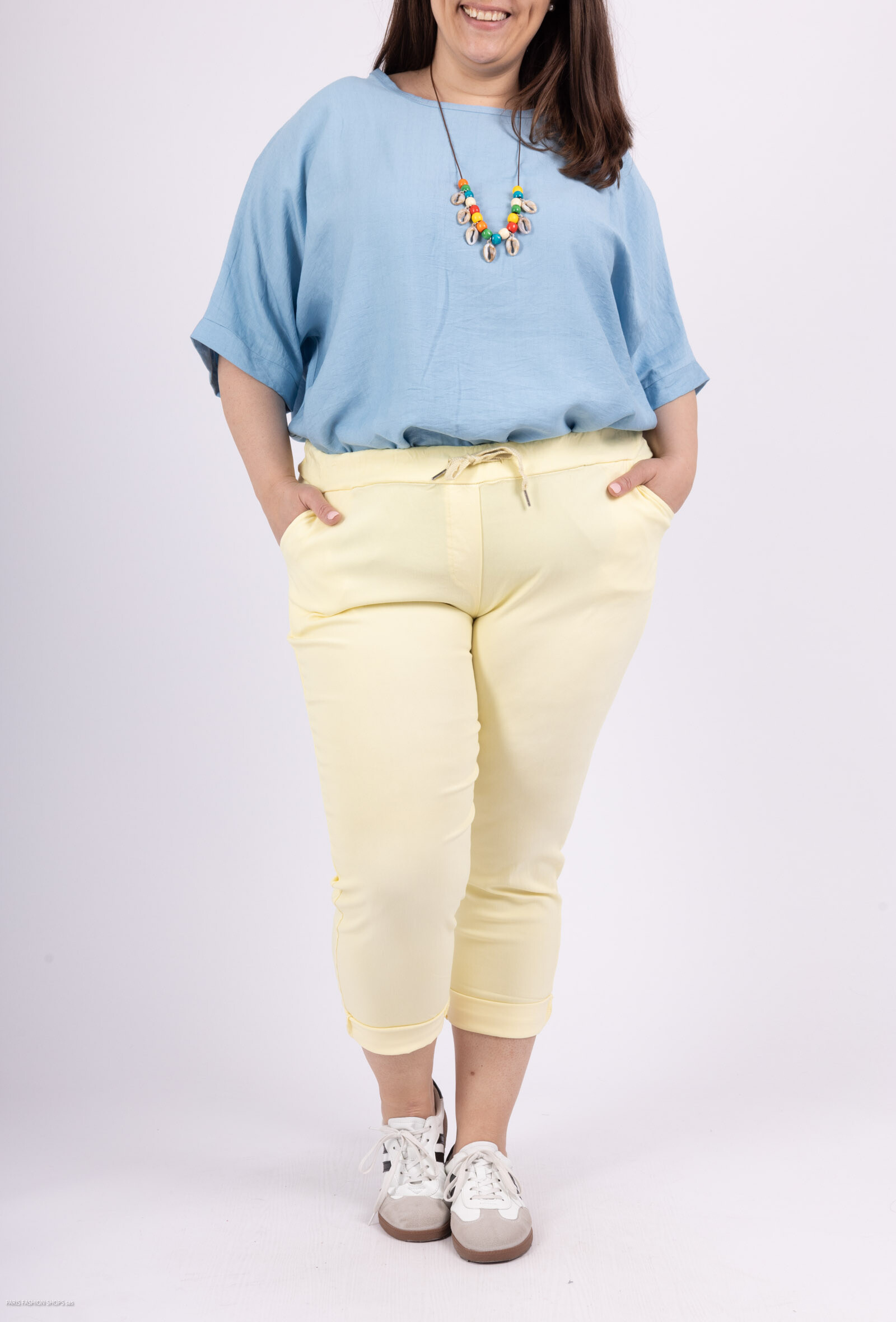 Grossiste D&L Creation - Pantalon magique grande taille extra stretch avec poches