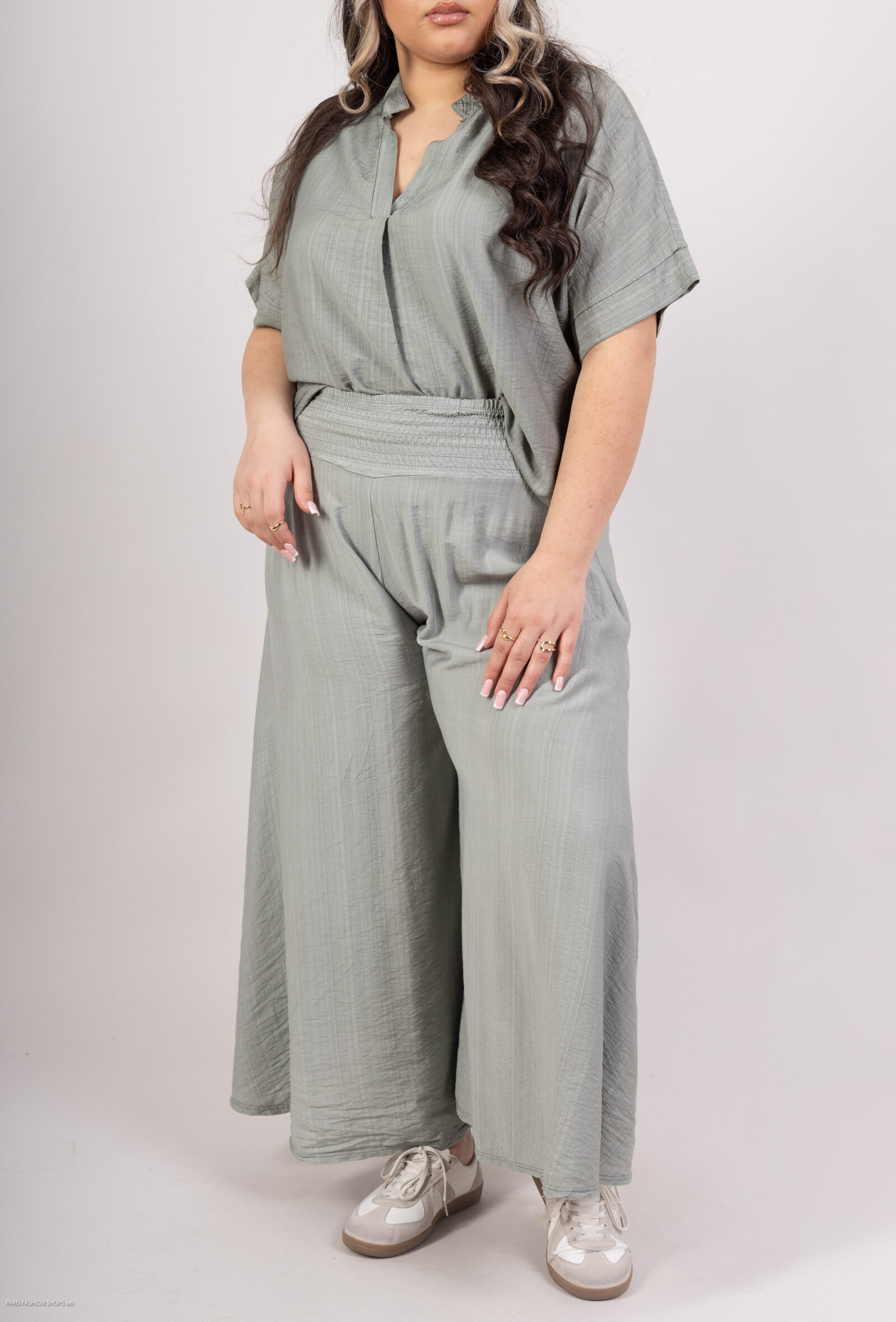 Wholesaler D&L CREATION - Fluid pants extra large legs style skirt t38 to t50