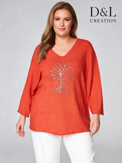 Grossista D&L CREATION - Maglione con strass Albero della Vita Taglie 40 a 54 Grossista D&L CREATION - Maglione con strass Albero della Vita Taglie 40 a 54