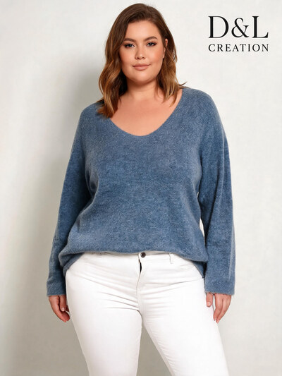 Grossista D&L CREATION - Maglione ultra elasticizzato con alpaca, taglie 38 a 48 Grossista D&L CREATION - Maglione ultra elasticizzato con alpaca, taglie 38 a 48