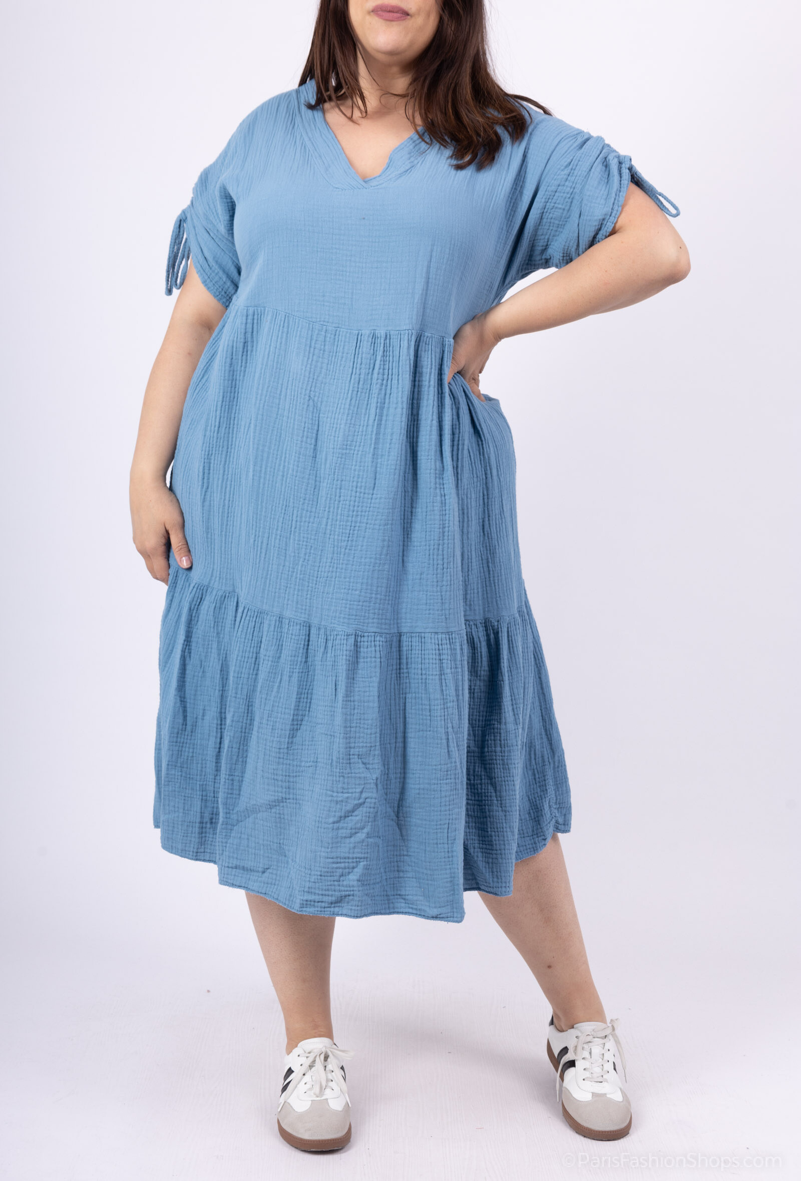 Mayorista D&L CREATION - Doble Vestido Algodón Gasúa V T38 a T46