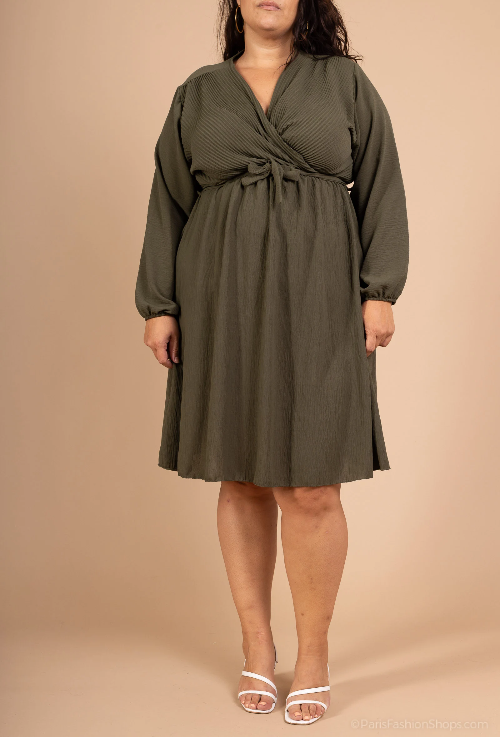 Mayorista D&L CREATION - Vestido midi elegante talla grande T40 a T56