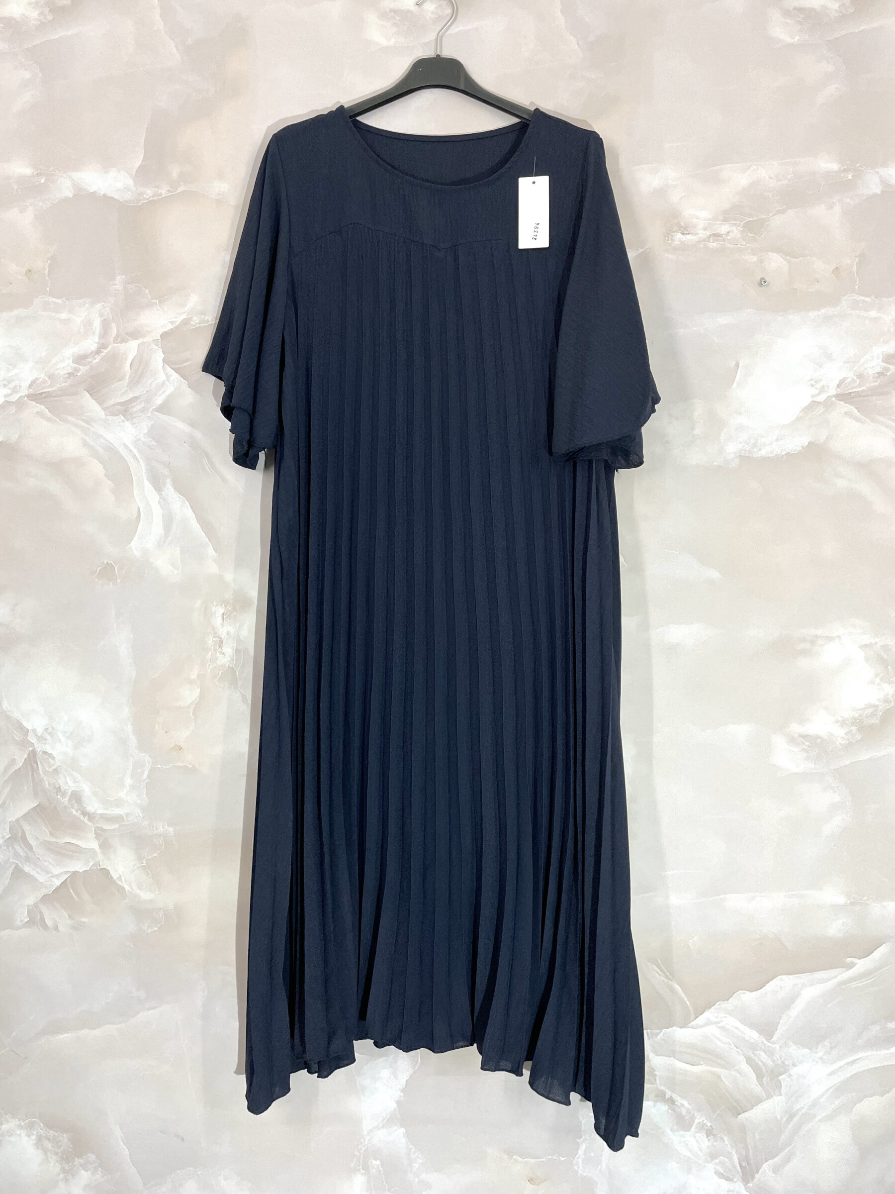 Mayorista D&L CREATION - Vestido largo con mangas cortas T38 a T54