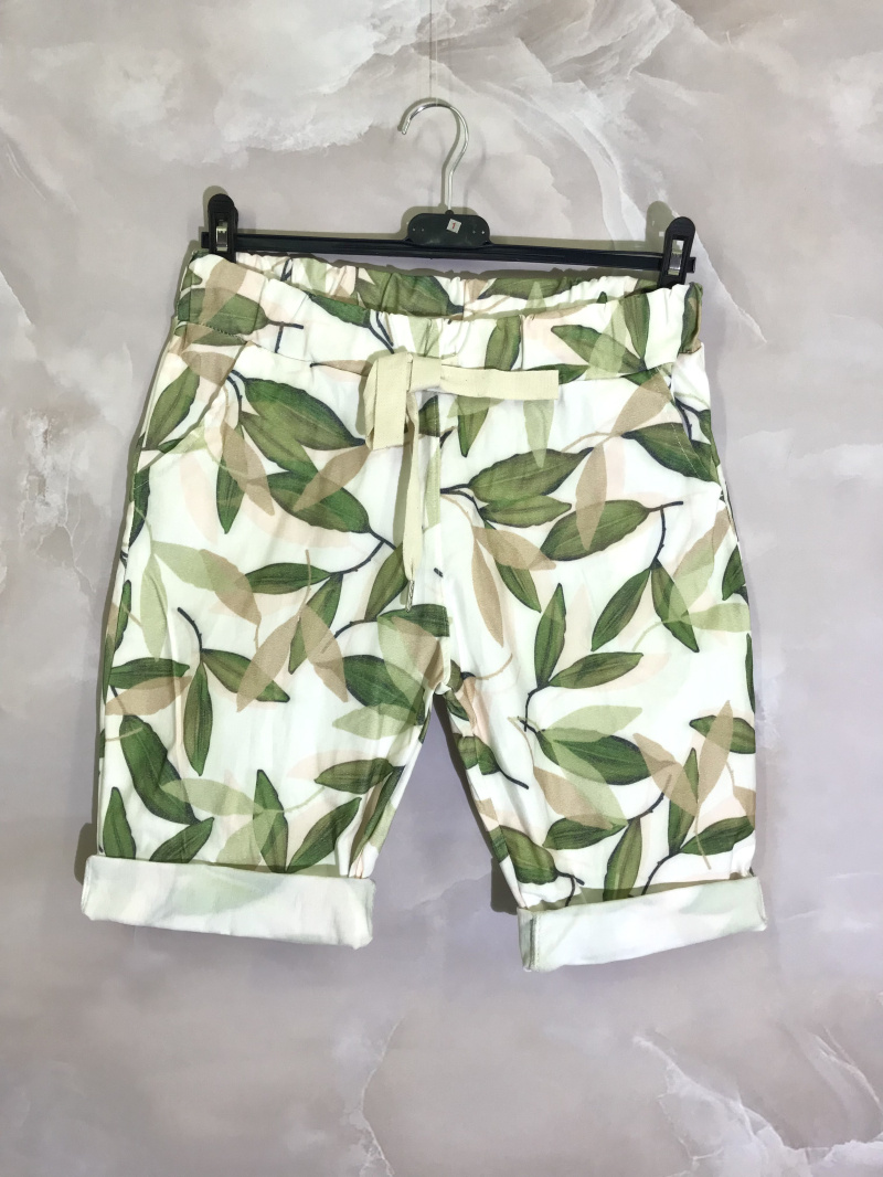 Grossiste D&L CREATION - Short imprimé feuillage