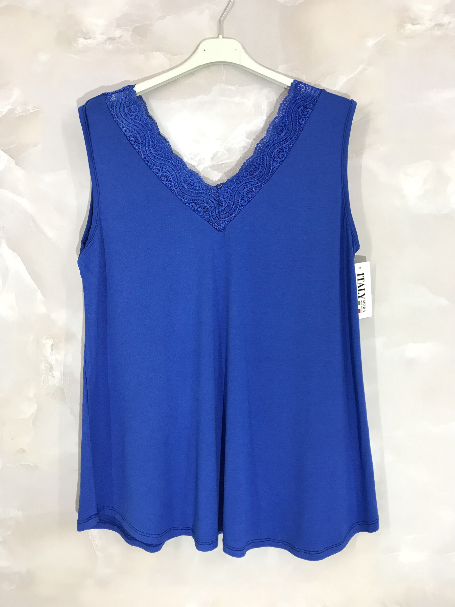 Mayorista D&L Creation - Top sin vol V -neck con encaje