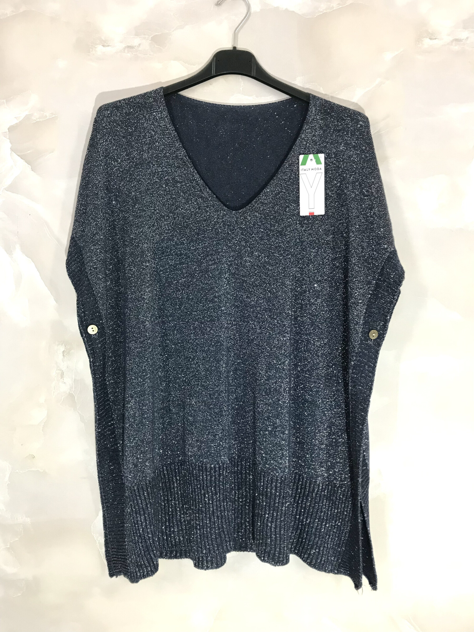 Mayorista D&L CREATION - Mangas cortas de túnica/poncho en V -necdo