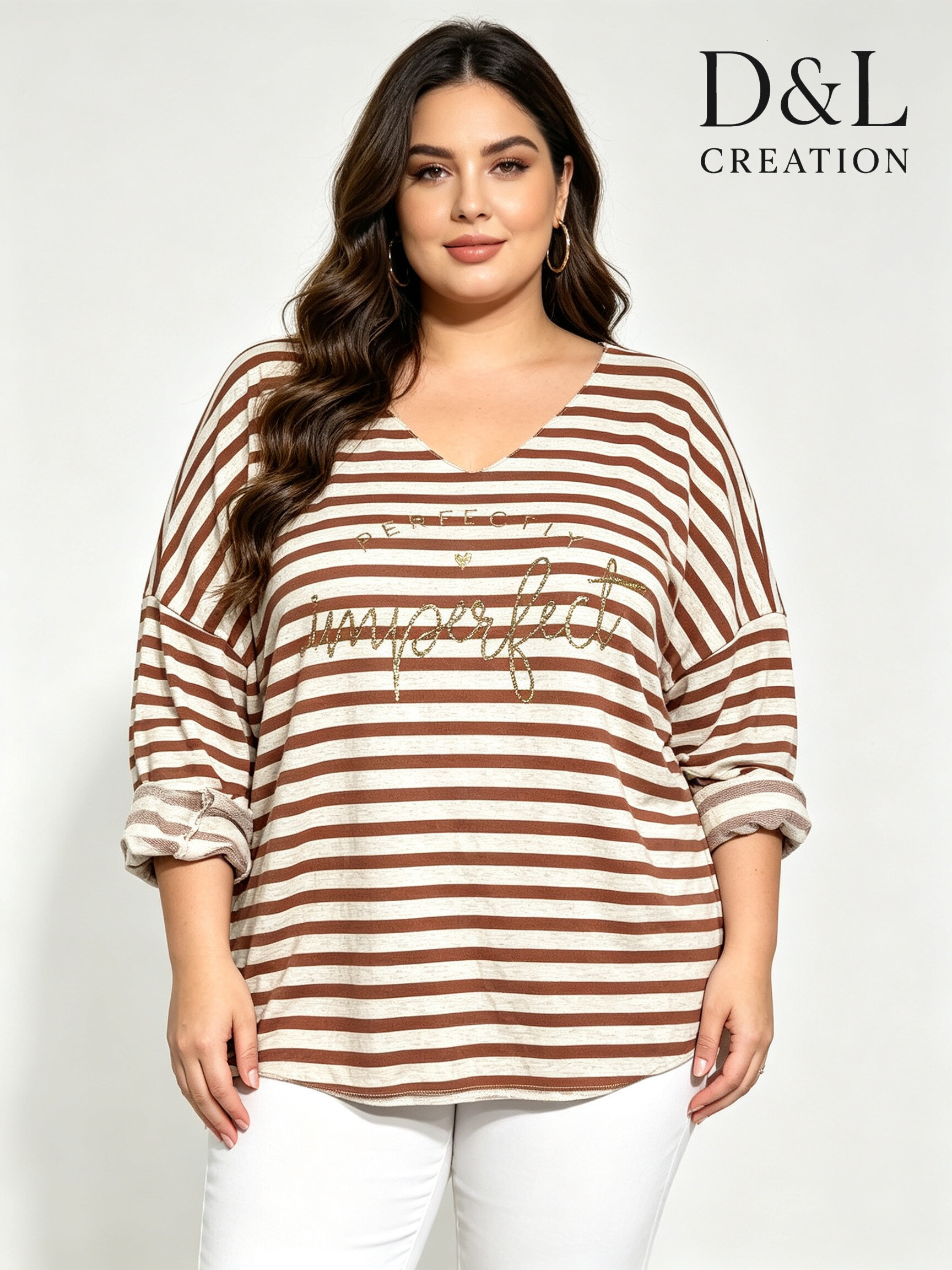Grossista D&L CREATION - Maglia alla Marinara Perfettamente Imperfetta Taglie 38 a 52