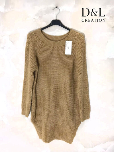 Wholesaler D&L CREATION - Ultra-stretch fluffy tunic sweater sizes 38 to 50 Wholesaler D&L CREATION - Ultra-stretch fluffy tunic sweater sizes 38 to 50