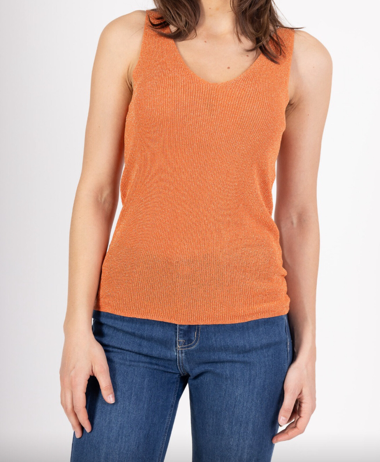 Mayorista D&Z Fashion - Camiseta sin mangas de Lurex