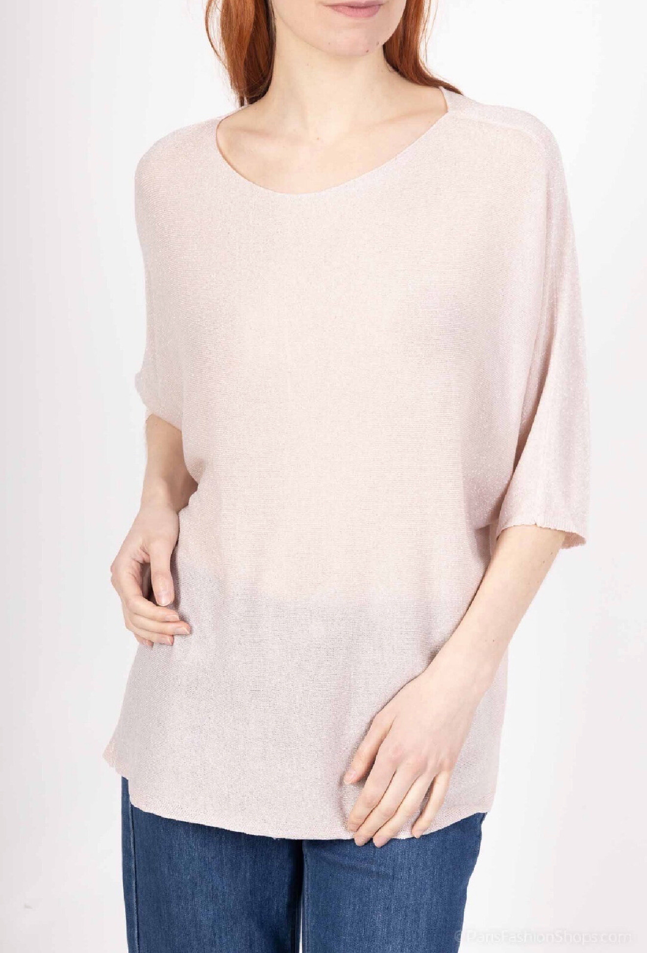 Grossiste D&Z Fashion - T-shirt oversize en lurex