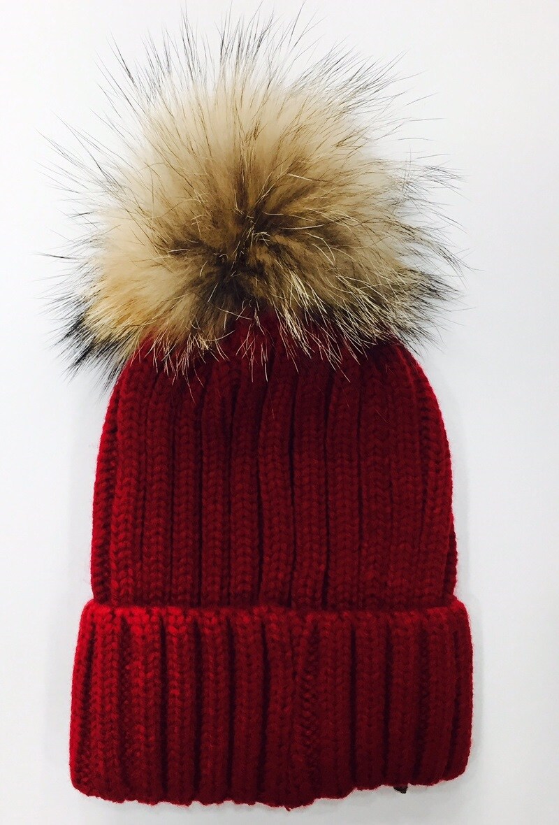 Grossiste Da Fashion - Bonnet Pompon fourrure