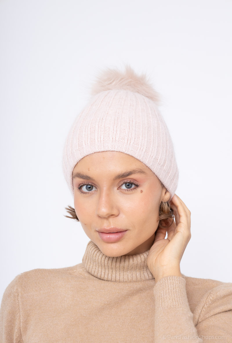 Großhändler Da Fashion - Bommelmütze mit Futter