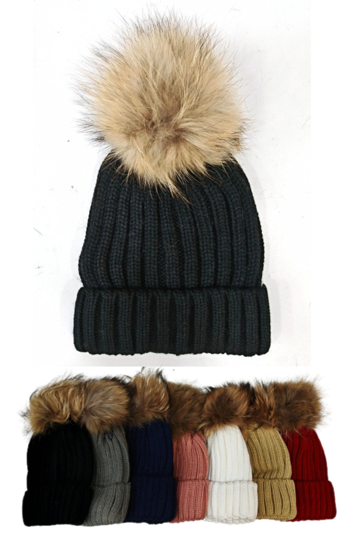 Grossiste Da Fashion - Bonnet pompom